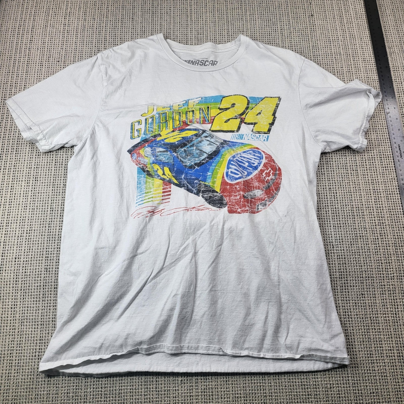 Jeff Gordon Shirt Mens Large White Nascar Racing Jh Design Hendrick Motorsports